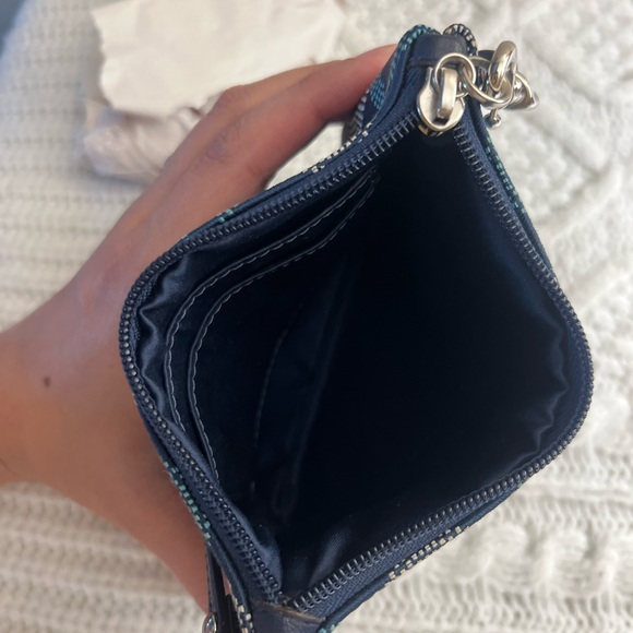 Coach Patterned Blue Wristlet 💙🖤 - Picture 3 of 11
